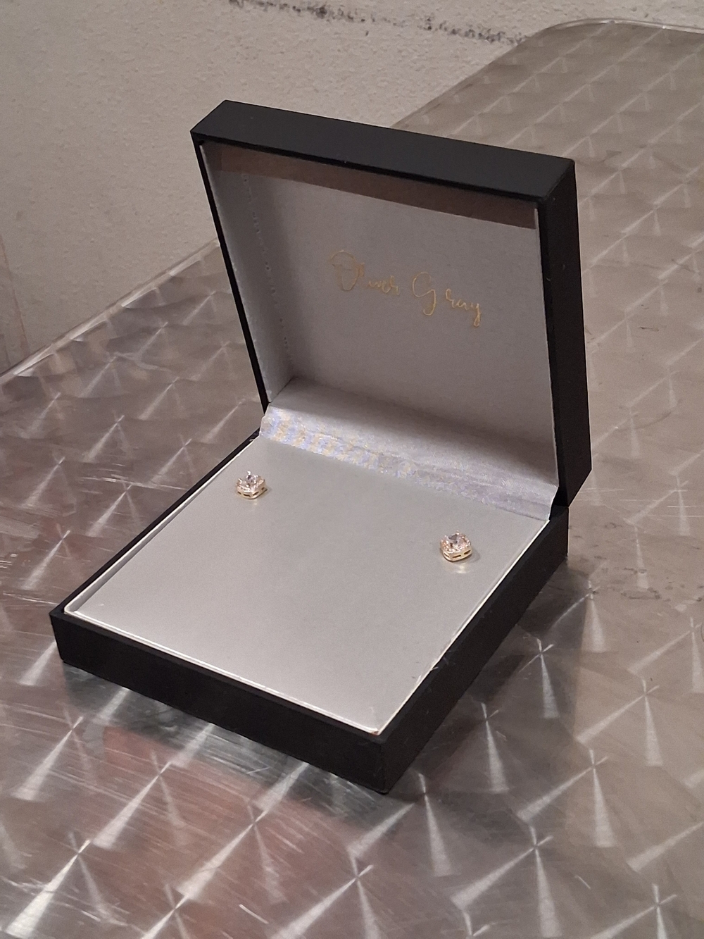 Gold Cubic Zirconia Stud Earrings - Gold